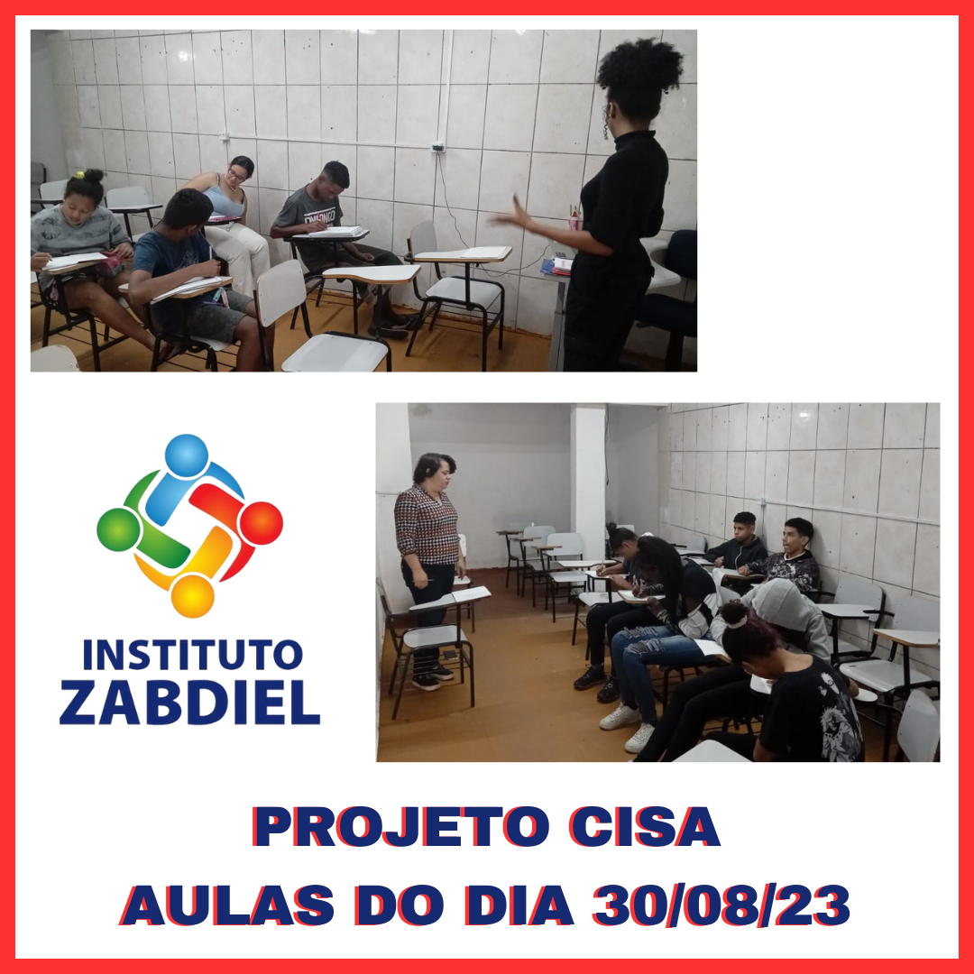 PROJETO CISA AULAS DO DIA 300823